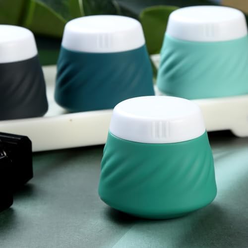 Gemice Silicone Cream Jars TSA Approved Travel Size Containers with Clear Bag, Leak-proof Travel Accessories with Lid for Cosmetic Face Body Hand Cream (4 Pack) - Image 5