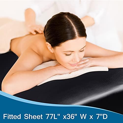 Massage Table Cover, Silky Massage Table Sheets 36" W x 77" L x 7" D - Image 6