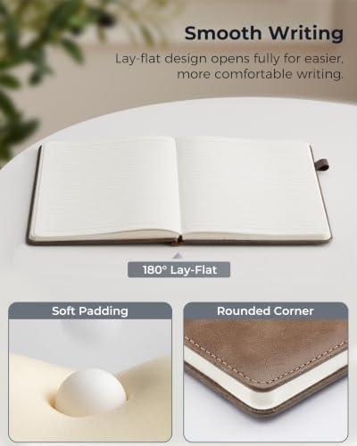 BIYUNRO Leather Journal, Writing Notebook for Women Men - Image 3