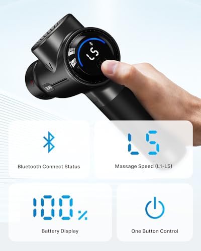 RENPHO Active+ Thermacool Deluxe Massage Gun, Charging Stand, Heat and Cold - Image 7