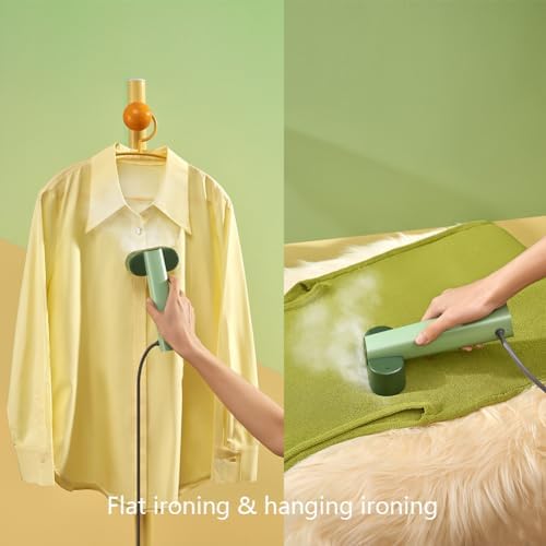 Nexdoo G6 Steamer for Clothes Portable 2-in-1 Travel Steamer Iron for Clothes, Just 0.7lbs Lightly, 10 Minutes of Continuous Steam, 900W Light Steamer for travel and home (green) - Image 5