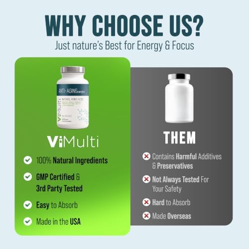 ViMulti Anti-Aging Complex - Amino Acid Dietary Supplement - 60 Capsules - Image 7