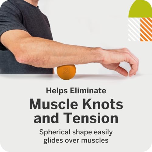 TRIGGERPOINT Foundation Massage Therapy Balls – Medium-Density Ball Massager for Back & Foot Pain Relief, Trigger Point Myofascial Tool for Yoga, Exercise & Physical Therapy, Grey/Orange, 2 Pack - Image 2