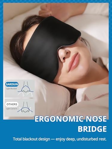 SARISUN Sleep Mask Dual-Side Blackout Eye Masks for Sleeping Men&Women - Image 4