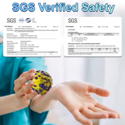 Deep Tissue Massage Ball for Exercise & Recovery - SGS Certification - Targets Back, Shoulder, Legs&Feet - Relieves Muscle Knots, Joint Pain&Tightness, Pressure Point Therapy- Myofascial Release Ball - Image 2