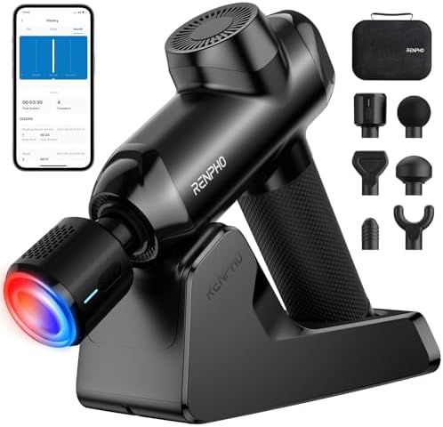 RENPHO Power+ Thermacool Deluxe Massage Gun with Heat and Cold by RENPHO
