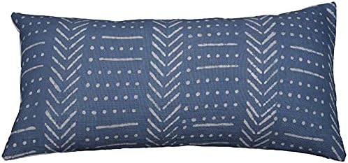Trade Star Farmhouse Throw Pillow Case 100% Cotton Decorative Pillow Cover Modern Oblong Pillow Shams for Bed Handloomed Lumbar Back Rest Cushion Cover (Dark Grey Snow 12X24 INCHES) by TradeStar
