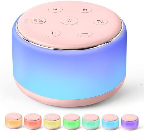 FamiSym Rechargeable White Noise Sound Machine Baby with Night Light by FamiSym