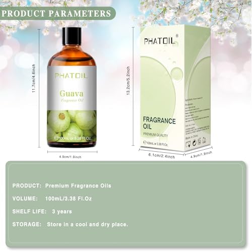 PHATOIL Guava Fragrance Oil for Diffuser Aromatherapy 3.38FL.OZ - Image 6