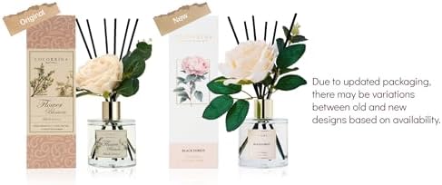 Cocorrina Reed Diffuser Set, Flower Reed Diffuser Black Forest 6.7 oz, Scented Diffuser with Sticks Home Fragrance Essential Oil for Bathroom Shelf Decor, Living Room, Large Room, 1pack - Image 3