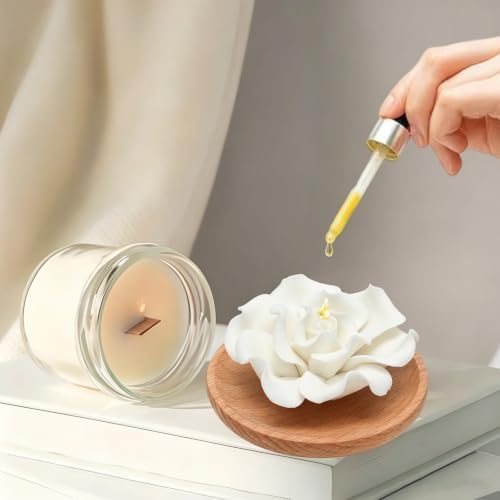 Flower Rose Wooden Pallet C Ceramic Essential Oil Mini Diffuser - Image 3