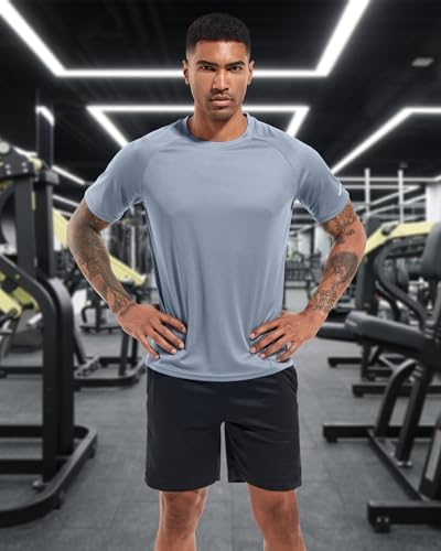 Boyzn 1, 3, 5 or 7 Pack Men's Workout Running Shirts, Dry Fit Moisture Wicking T-Shirt, Gym Athletic Short Sleeve Tee Shirts - Image 2