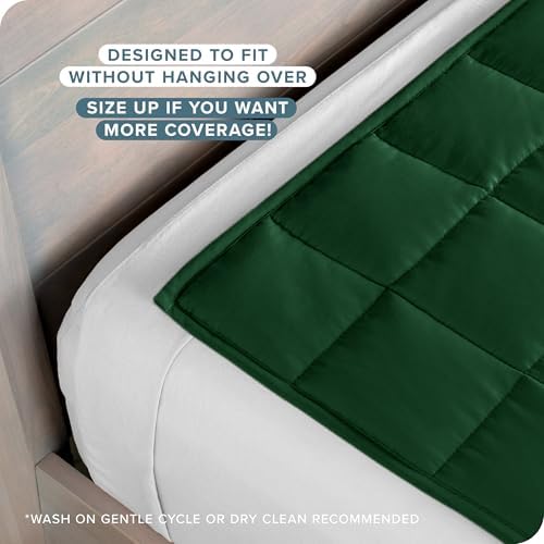 Bare Home Cotton Weighted Blanket (Forest Green, 60"x80" 17lbs) - Image 3