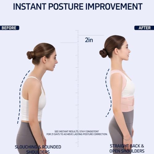 Posture Corrector for Women Men Back Shoulder Support Back Brace - Image 3