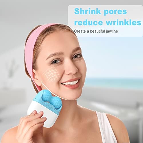Leeshine Ice Roller for Face and Eyes - Facial Skin Care Tools with 2 in 1 Massage Roller and Travel Case Self Care Gift.Men Women (Blue) - Image 3