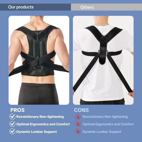 Back Brace and Posture Corrector for Men and Women Adjustable Back Straightener Posture Corrector, Scoliosis and Hunchback Correction, Spine Corrector, Support for Upper Lower Back Pain Relief (Medium) - Image 5