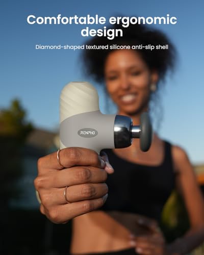 RENPHO Mini Thermal Massage Gun with Heat, Color Silicone Casing, 4 Speeds - Image 3