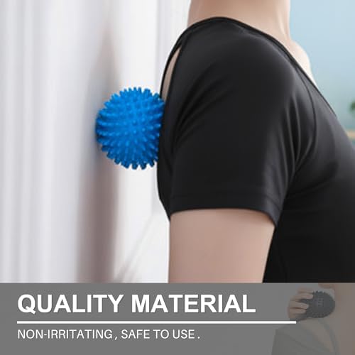 LEZER Spiky Massage Ball, Trigger Massage Point, Plantar Fasciitis, Deep Tissue Myofascial Release Tool, Foot Massager, Muscle Knot Relief, Physical Therapy, Set of 3 - Image 5