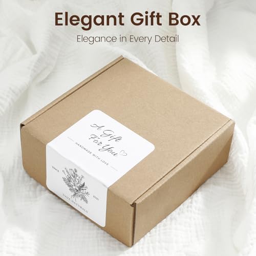 Bath Gift Set, Spa Gifts for Women, Self Care Products for Women, Lavender & Cream Soap Bar, Calm Pillow Mist, Bath Bomb & Shower Steamer, Body Butter and Lip Balm - Image 6