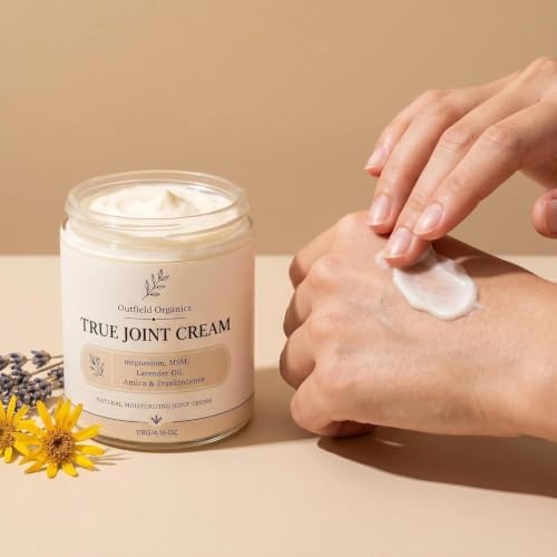 Outfield Organics True Joint Cream – 4-in-1 MSM Cream for Joint Pain with Magnesium,Arnica, Lavender & Frankincense,Non-Greasy Massage (1) - Image 7