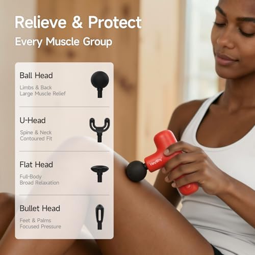 HEYCHY Super Mini Massage Gun Deep Tissue Portable Muscle Massager, 3000RPM - Image 6