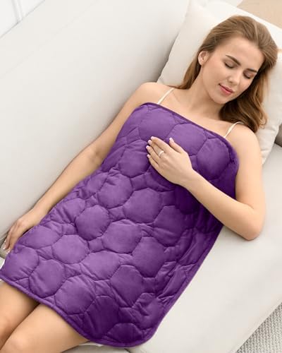 Cottonblue Small Weighted Lap Blanket 5lbs for Adults Teens 29"x33",Purple by Cottonblue