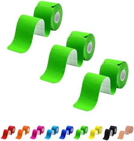 3 Pack Kinesiology Tape Precut, 60 Athletic Strips for Knee & Shoulder by MUSEFITR