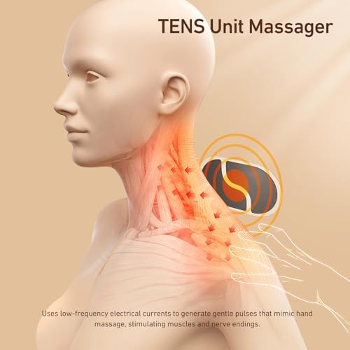 Wireless TENS Unit, Health Expert,Protable Massager,Muscle Stimulator with LCD Screen and Charging Box - Image 4