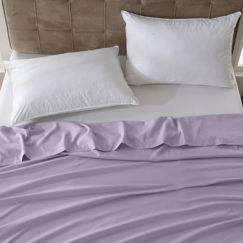 ZPECC Queen Flat Sheet Only 1 Pack, Durable Lavender Top Bed Sheets Hypoallergenic Soft Brushed Microfiber Color-Coded Label, 90"x102" - Image 7