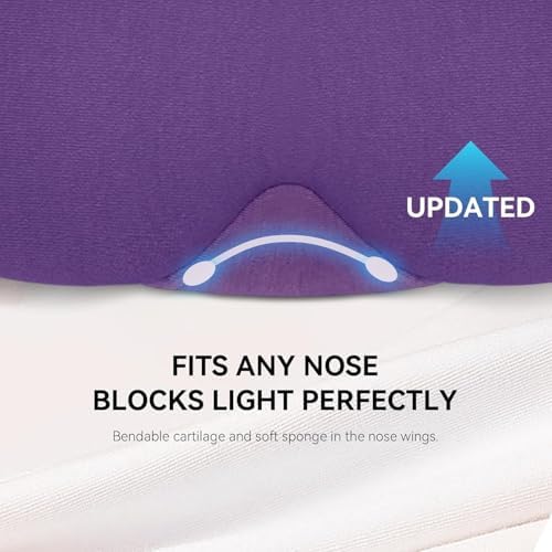 Mavogel Cotton Sleep Eye Mask, Breathable Light Blocking Sleep Mask - Image 3