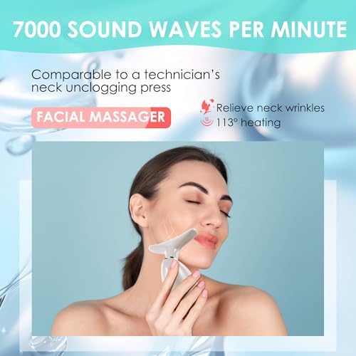 Facial Massager Red-Light-Therapy-for-Face and Neck, Face  culpting Wand with 7 Color (Champagne) - Image 6