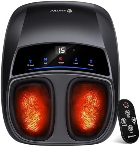 KINGJOY Foot Massager with Heat for Neuropathy and Plantar Fasciitis Relief by KINGJOY