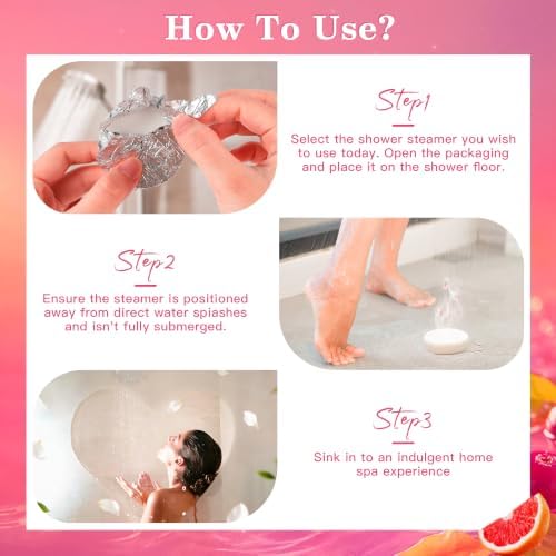 Shower Steamers Aromatherapy Birthday Gifts for Women - 10 Pack,Gifts for Wife Mothers Daughter Sister Stress Relief & Deep Relaxation Self Care Home Spa Essential (Fruity Aroma) - Image 4