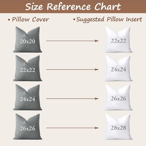 Artscope 22x22 Outdoor Pillow Inserts, Synthetic Down Waterproof Throw Pillow Inserts (Pack of 2), Decorative Outdoor Pillows for Couch Sofa Bed Patio Furniture - Image 3