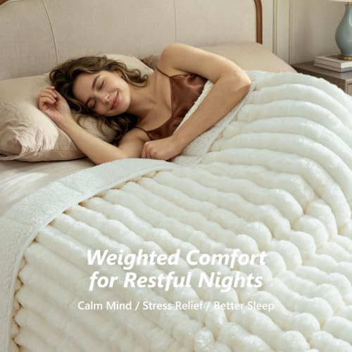 Mr. Sandman Weighted Blanket for Adults, Queen Size 60 x 80 Inches, 15 lbs - Image 4