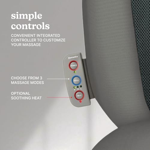 Homedics Shiatsu Back Massage Cushion with Heat, Deep-Kneading Therapy - Image 5