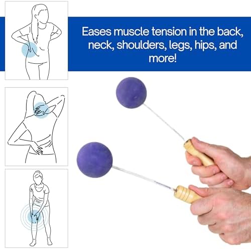 Bongers Handheld Percussion Massage Tool – Deep Tissue Trigger Point Tapping Sticks for Whole Body Pain Relief & Muscle Relaxation (Pink Rainbow Cosmic) - Image 6