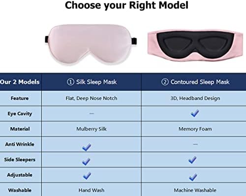 Alaska Bear Mulberry Silk Sleep Mask, Cool and Smooth, Pink - Image 4