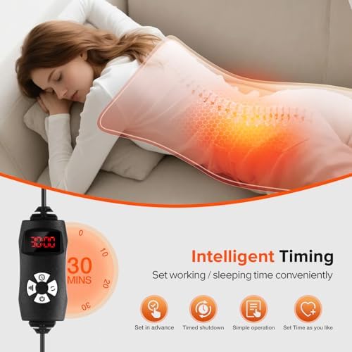Red Light Therapy for Body, 660nm 850nm Infrared Light Therapy Pad, Wearable Wrap with Timer Remote Control for Back Shoulder Waist Knee, Infrared Light Device Home Use, 19.6'' x 8.6'' Large Area - Image 4
