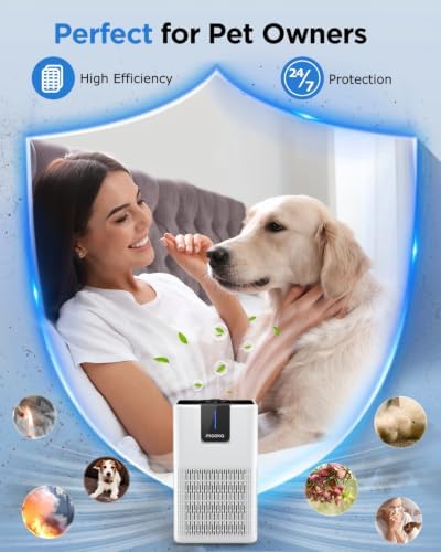 Air Purifiers for Home Large Room 1250 Ft², MOOKA H13 HEPA Filter M05 White - Image 6