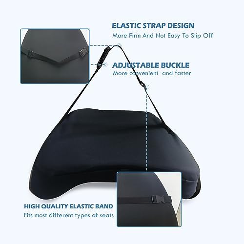 Super Cozy Lumbar Support Pillow for Car/Office Chair, 100% Memory Foam - Image 4