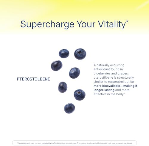 Pterostilbene Supplement (250mg, 60 Capsules) | Clinically Proven, Third-Party Tested Antioxidant for Heart & Brain Health | Activates Longevity Genes (3 Pack) - Image 5