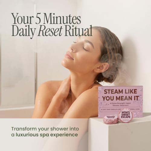 MESMOS 6 Assorted Shower Steamers Aromatherapy, Gifts for Moms Who Have Everything, Birthday Presents, Good Things & Unique Gifts for Mom from Daughter & Son, Relaxation Self Care Mom Gift Items - Image 2