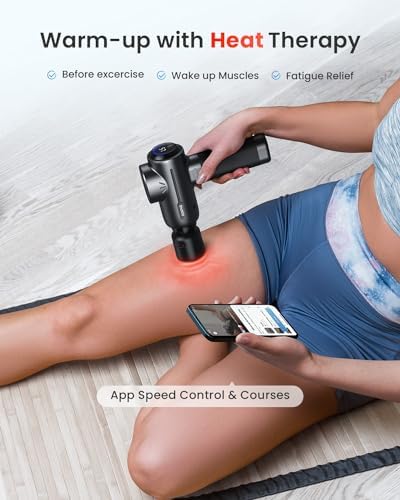 RENPHO Active+ Thermacool Deluxe Massage Gun, Charging Stand, Heat and Cold - Image 4