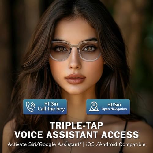 Bluetooth Smart Glasses with Photochromic Lenses & Open-Ear Audio - Image 3