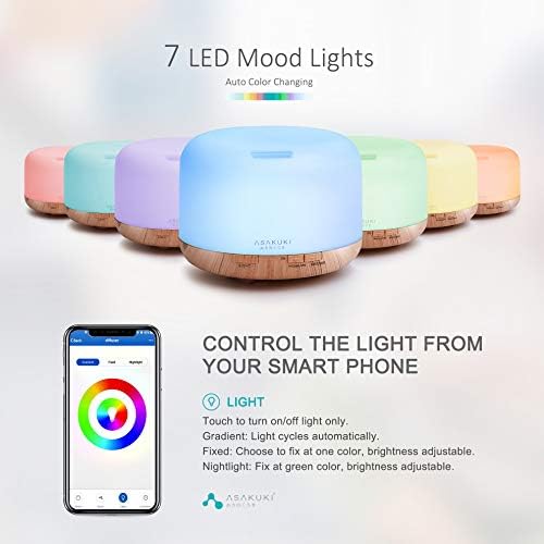 ASAKUKI Smart Wi-Fi Essential Oil Diffuser, 500ml App Control Humidifier - Image 3