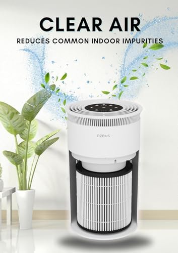 AZEUS Air Purifier for Home Pets Hair Dust in Bedroom Up Top 843 ft² H13 True HEPA Filter, 25db Filtration System Cleaner Odor Eliminators, Ozone Free, Remove 99.97% Dust Smoke VOCs - Image 4