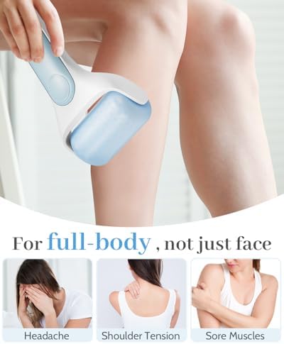 MORGLES Ice Roller for Face, Premium Facial Roller for Puffiness, Dark Circles and Lymphatic Drainage, Cold Face Roller for Women Self Care with Carry Case - Image 6