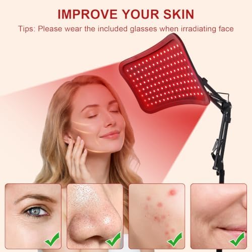 Red Light Therapy for Body and Face, 3 in 1 660nm & 850nm Red Light Panel - Image 4