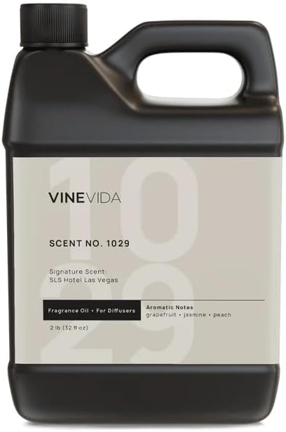 VINEVIDA Scent NO. 1029 Fragrance Oil for Cold Air Diffusers - 32oz (2lbs) - Inspired by: SLS Hotel Las Vegas Hotel Fragrance Diffuser Oil - Hotel Scents for Home - Diffuser Oil by VINEVIDA